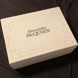 Alexander McQueen White Reflective Platform Shoes